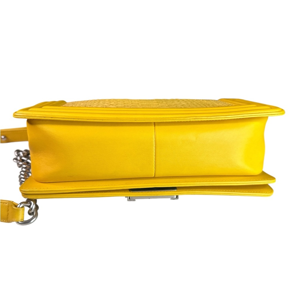 Chanel Yellow Python Crossbody Bag With Silver Ch… - image 5